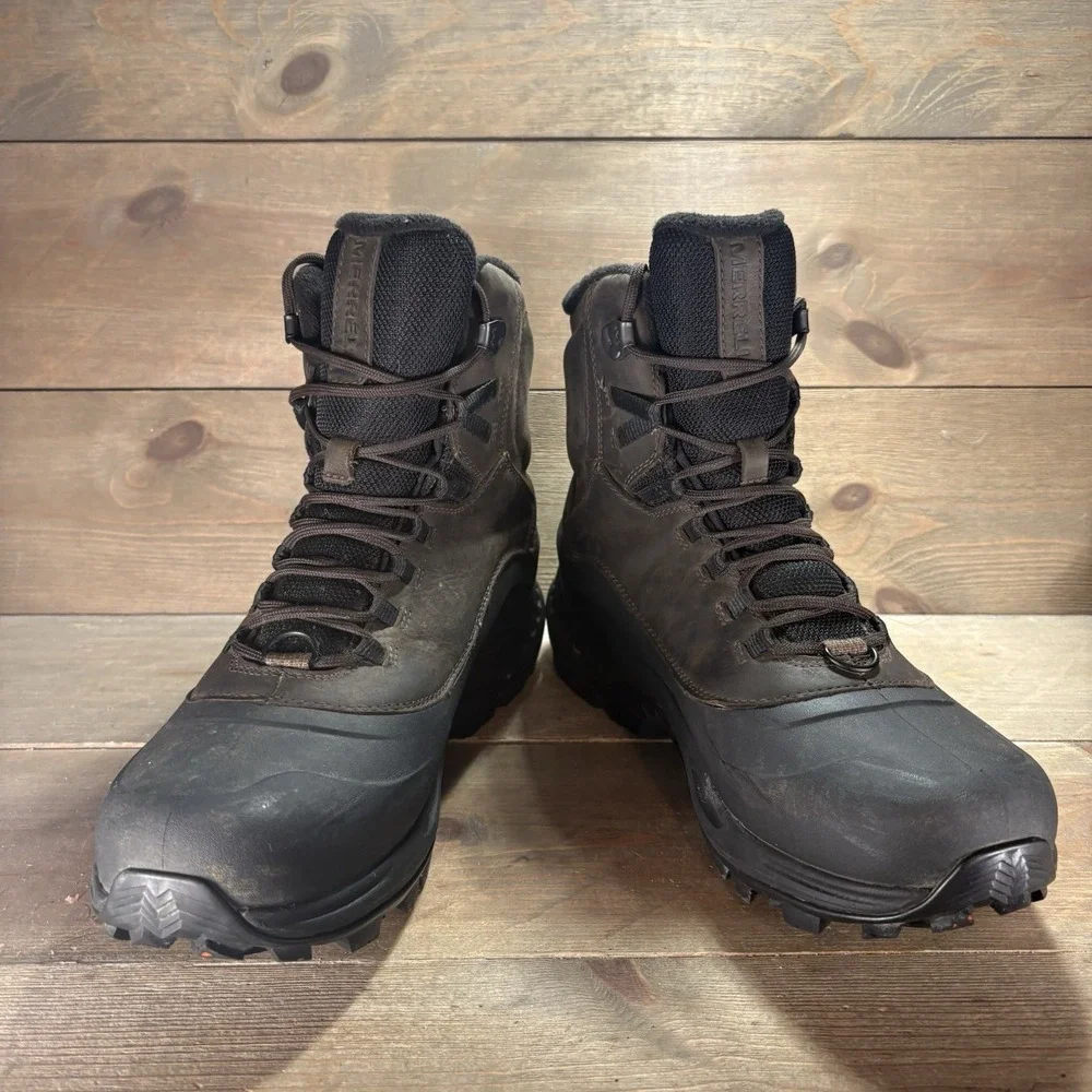 Merrell Thermo Overlook 2 Mid mens size 10 shoes brown waterproof snow boots